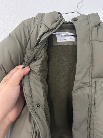 Zara green puffer jacket || 12/18