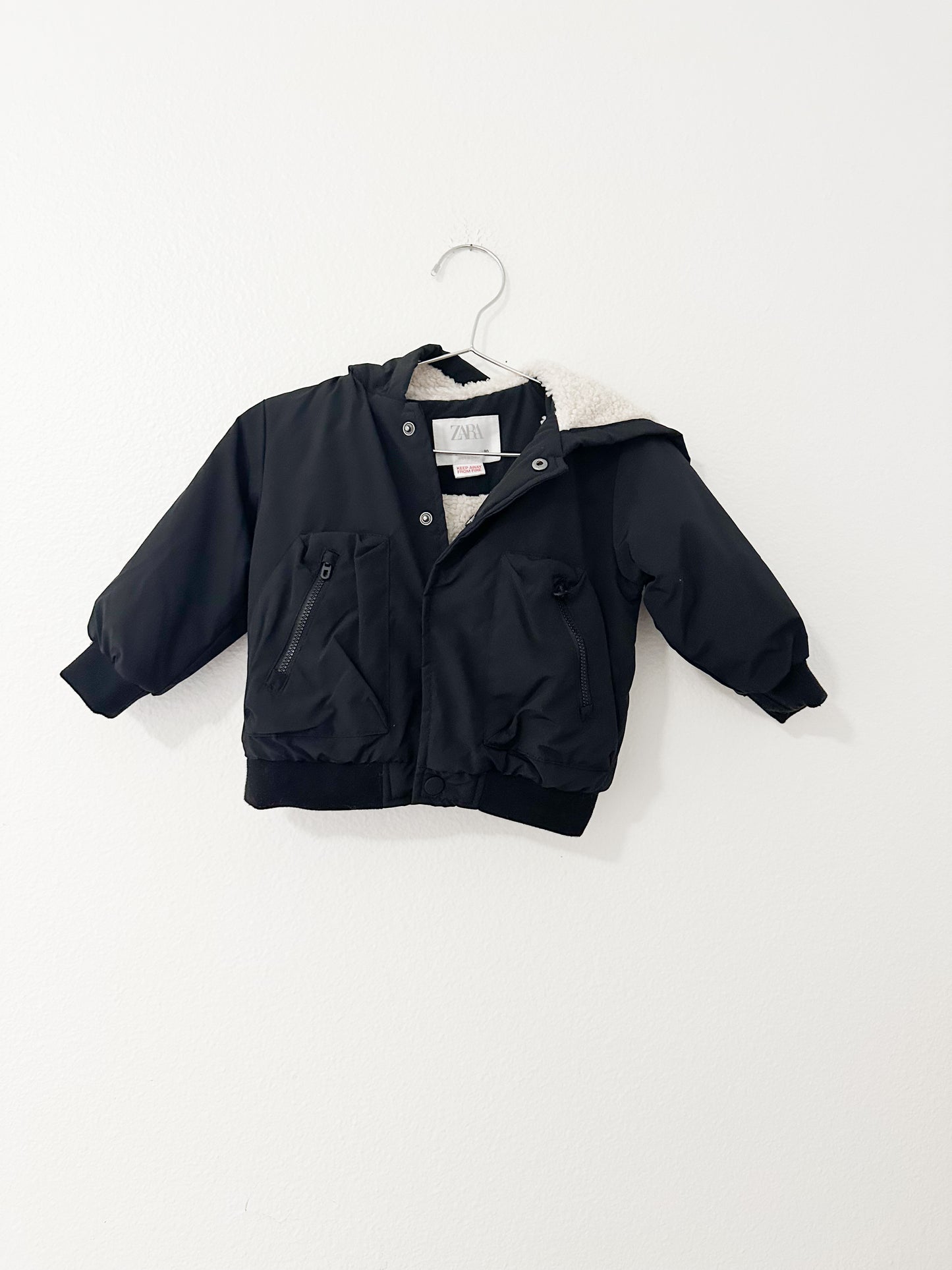 Zara Sherpa lined Lightweight jacket (9/12)