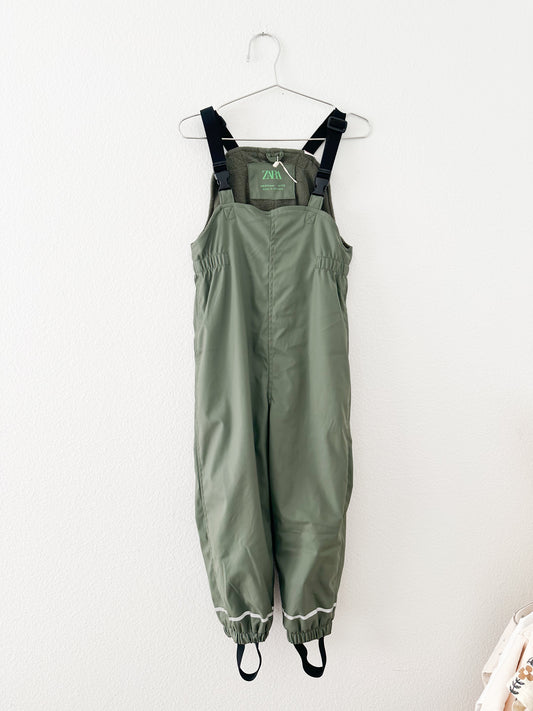Zara polar fleece rubberized overalls (4/5T)