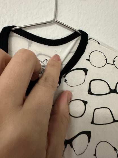 Peregrine bamboo glasses footie (6/9)