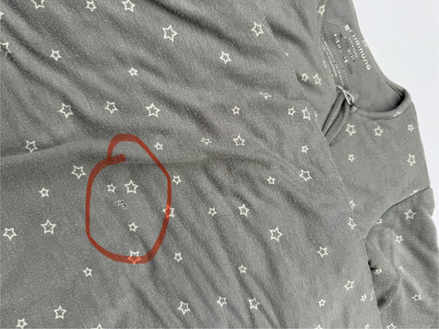 Gunamuna || grey star sleep sack || 9-18 months