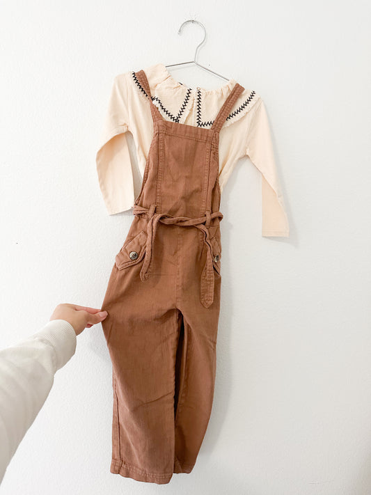 Zara overalls with top || 4/5
