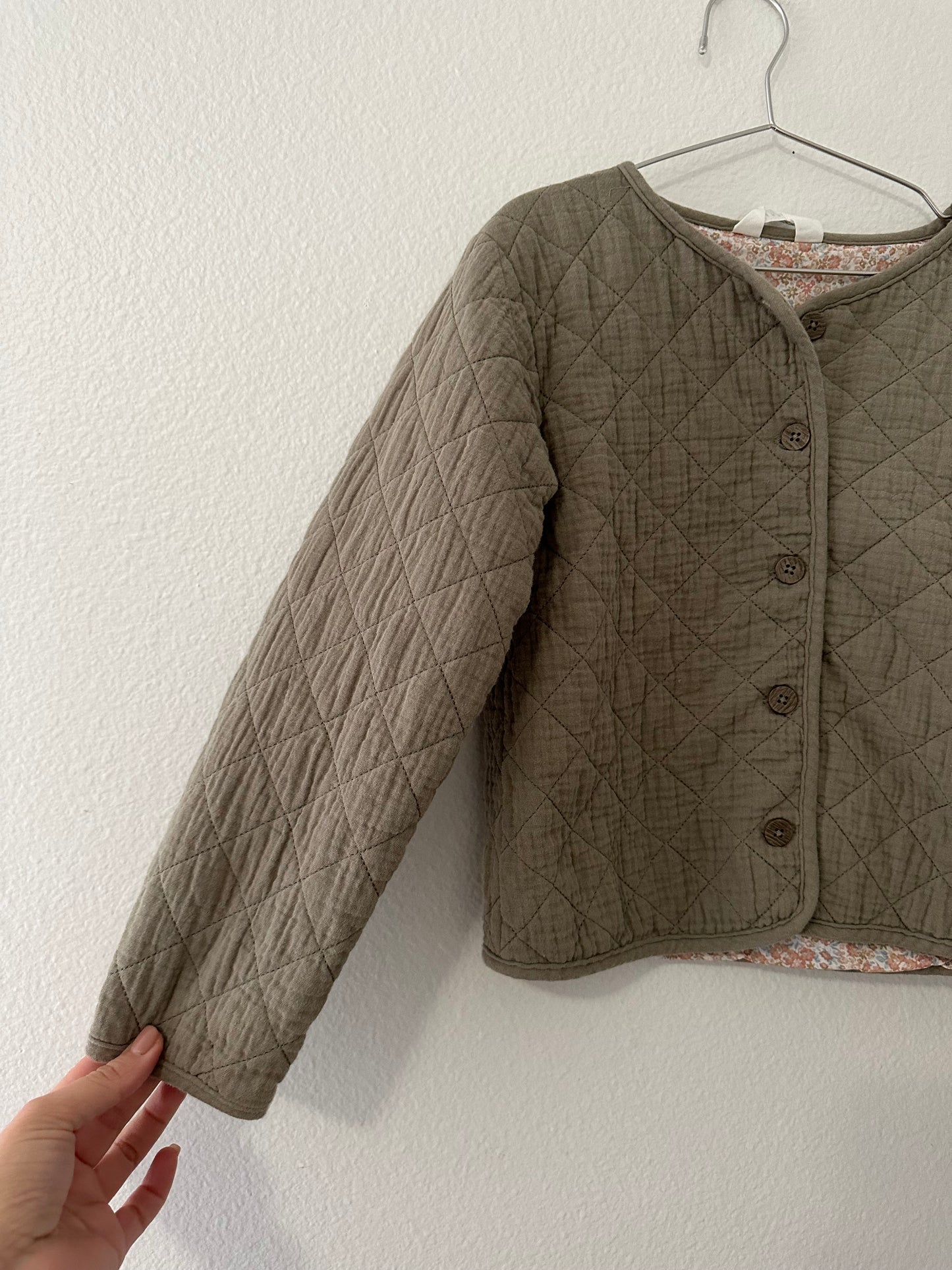 H&M quilted coat (size 8)