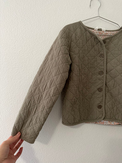 H&M quilted coat (size 8)