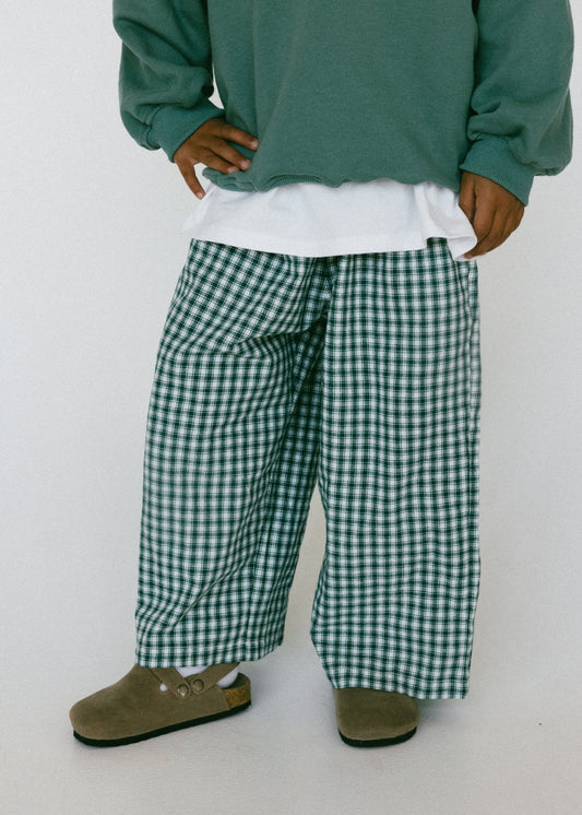 Fostered || green grid pant || size 2