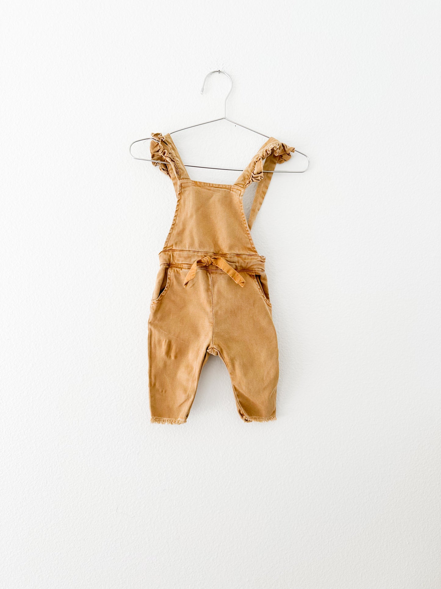 Zara yellow denim overalls (3/6)