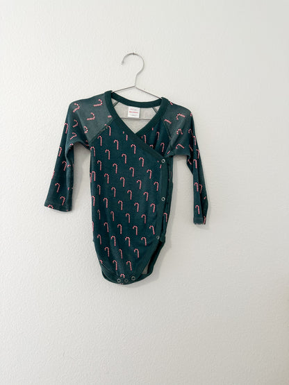 Hanna candy cane bodysuit (2T)