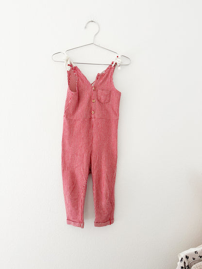 Zara stripe jumpsuit || 18/24