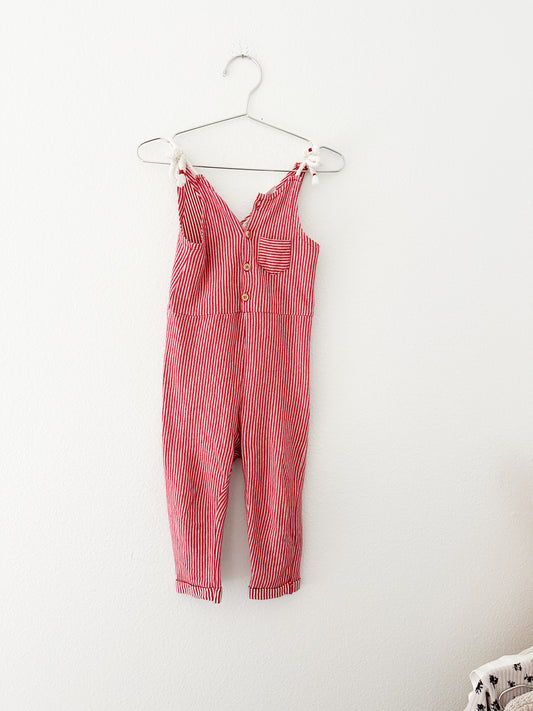 Zara stripe jumpsuit || 18/24