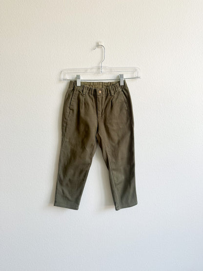 Rylee + Cru olive bottoms (4/5Y)