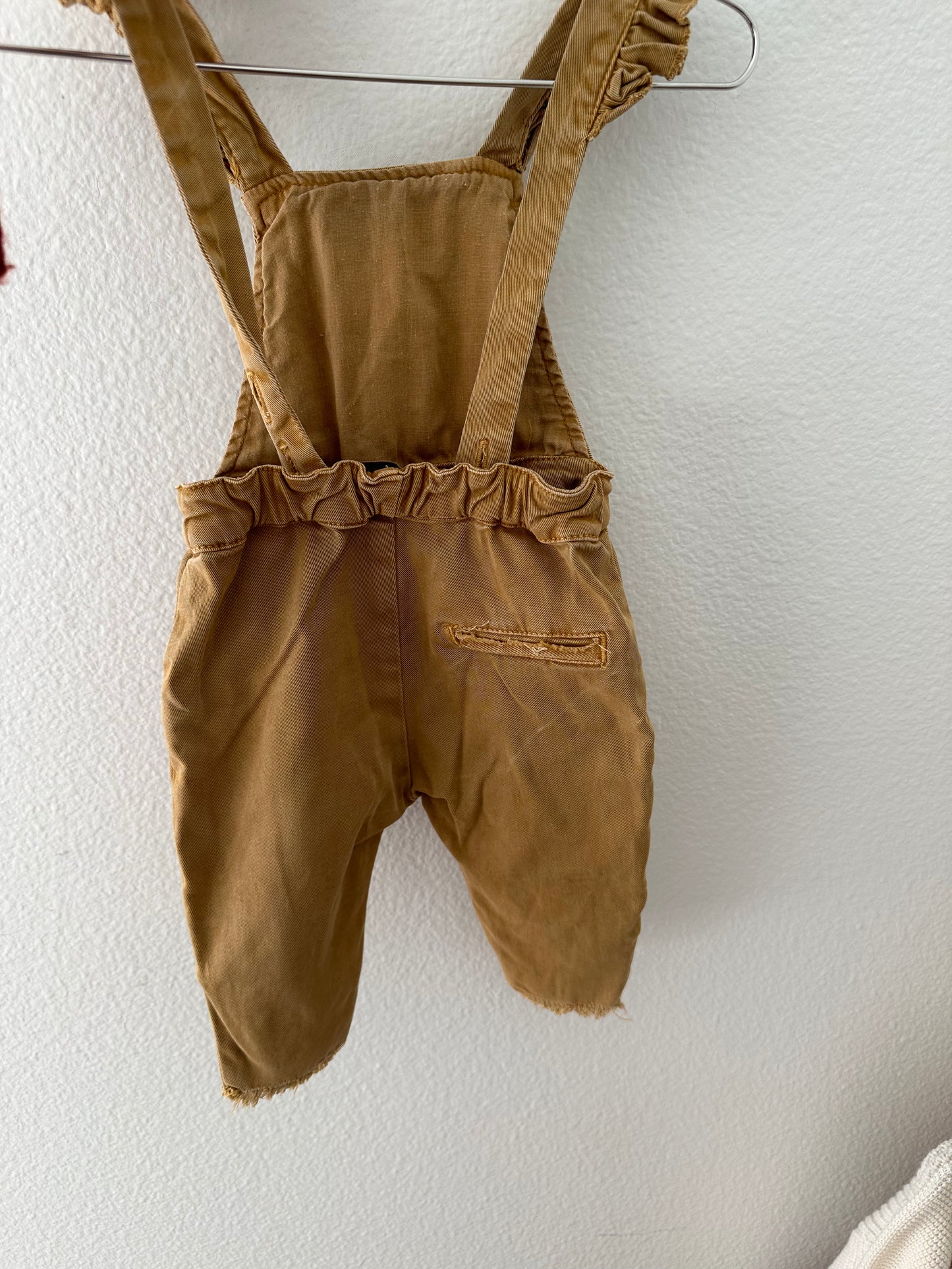 Zara yellow denim overalls (3/6)