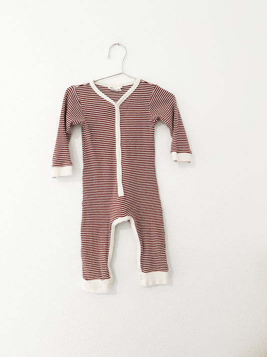 City mouse rust stripe ribbed jumpsuit||12/18