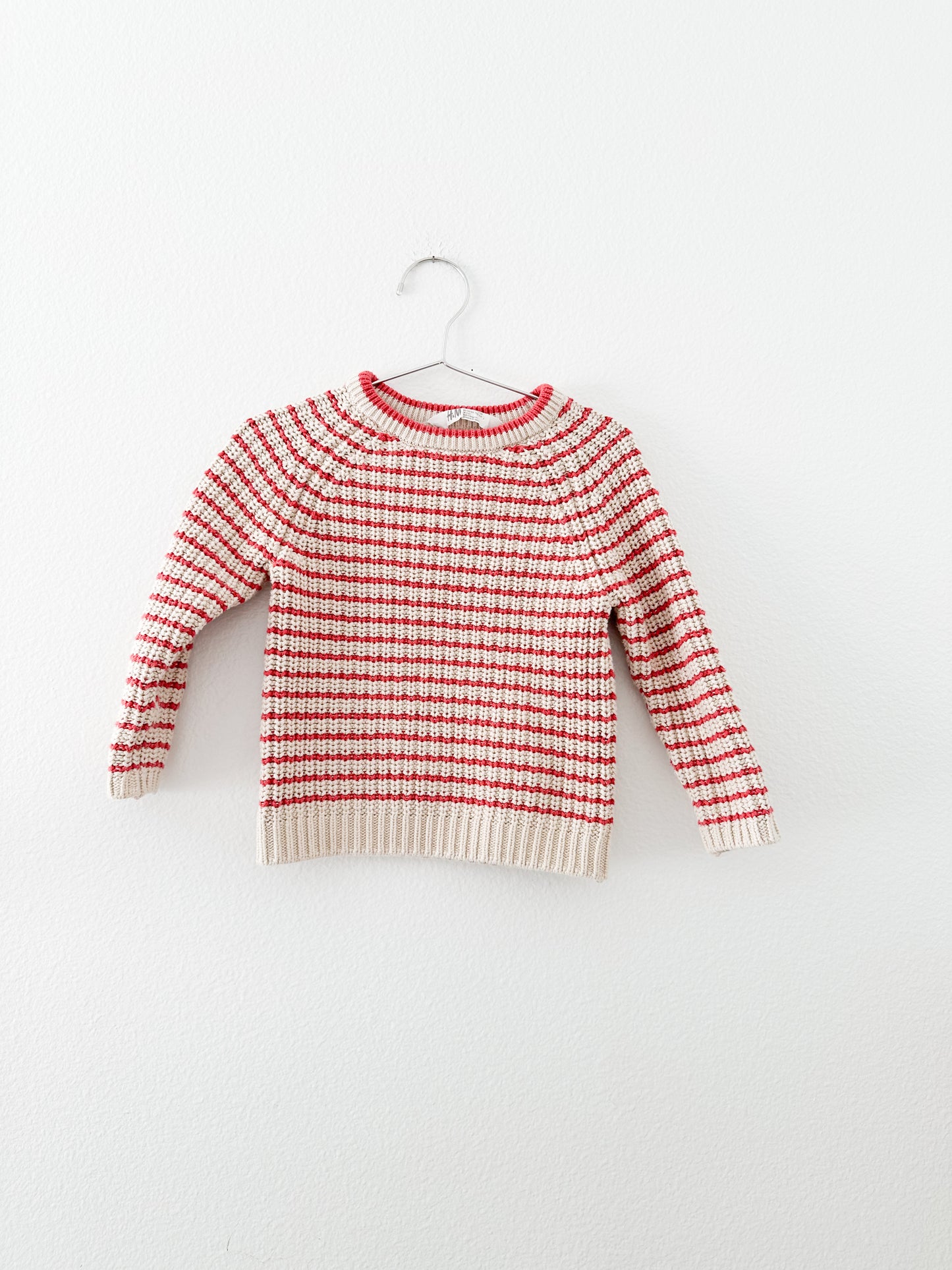 H&M striped knit sweater (2/4Y)