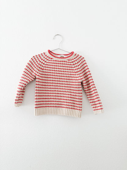 H&M striped knit sweater (2/4Y)