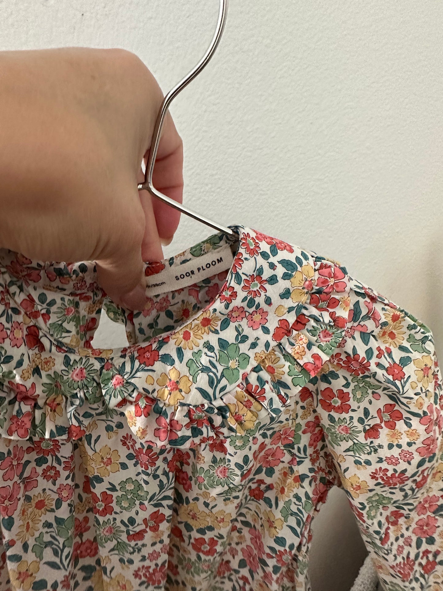 Soor ploom Astrid pima cotton floral blouse (3T)