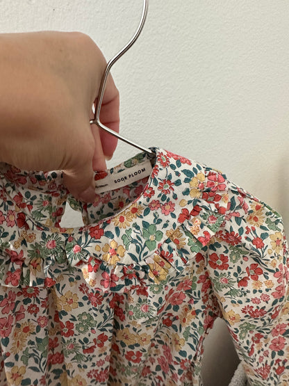Soor ploom Astrid pima cotton floral blouse (3T)