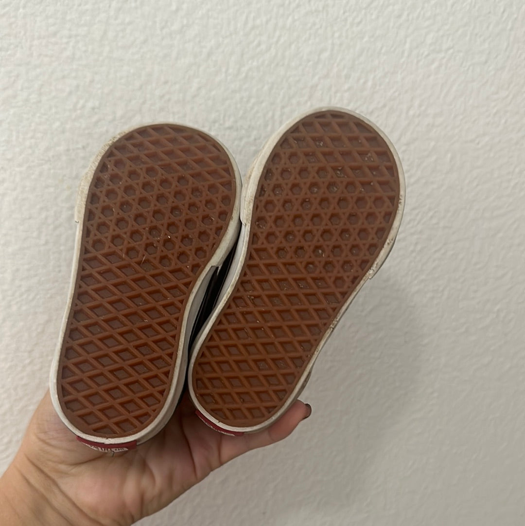 Teal Velcro vans || 5.0