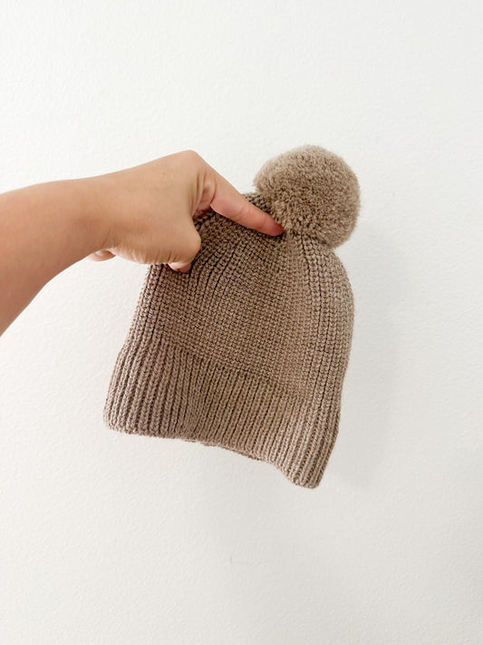 Briar alpaca wool knit Beanie in sandbar || 12/3T