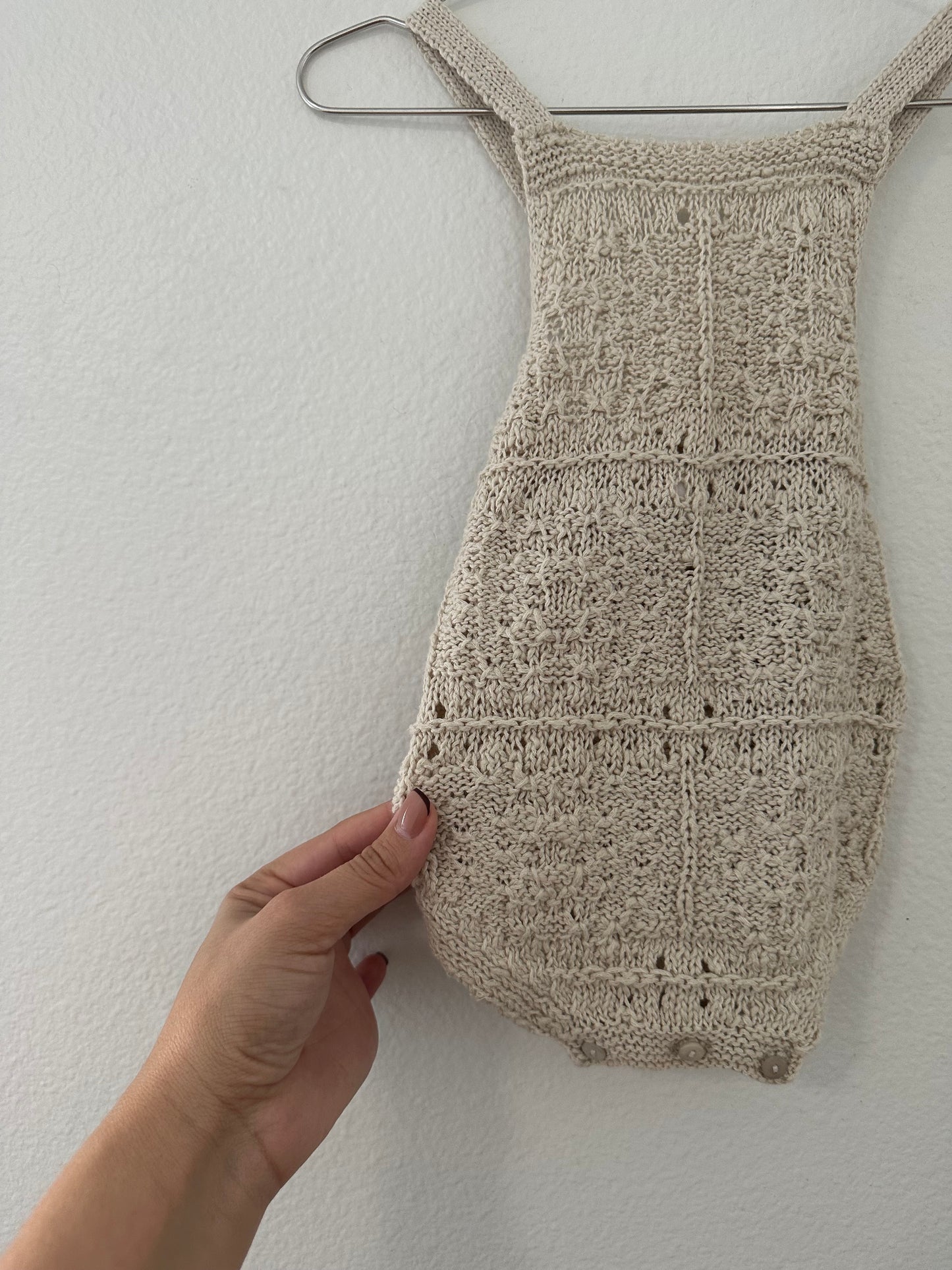 Zara crochet knit romper || 6/9