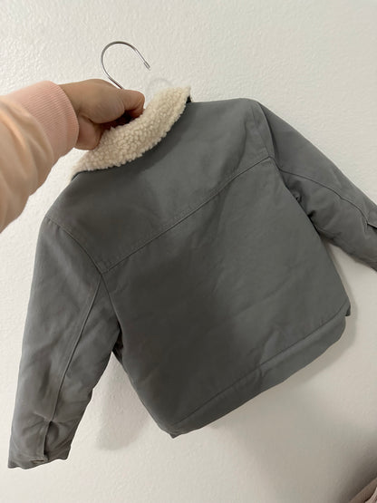 Rylee + Cru Sherpa collar coat (2/3T)