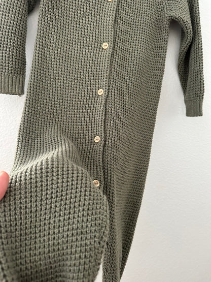 H&M knit jumpsuit|| forest green (18M)