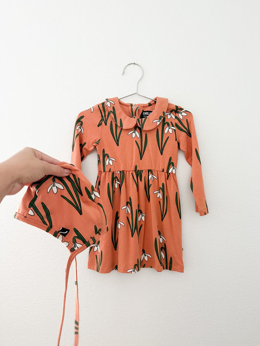 Carlijnq organic dress and bonnet (6/12)