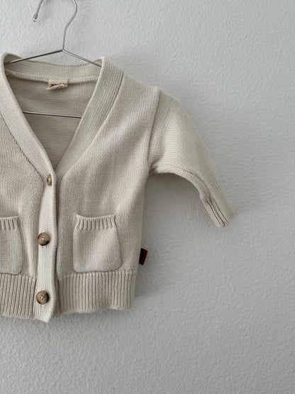 Goumi organic cotton knit cardi|| 0/3