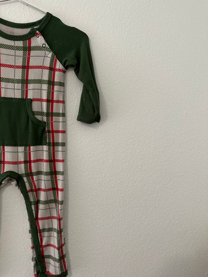 Kyte plaid romper (6/12)