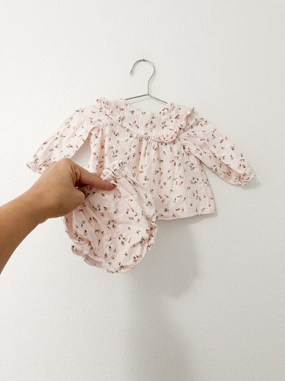 Zara floral top with bloomers (3/6)