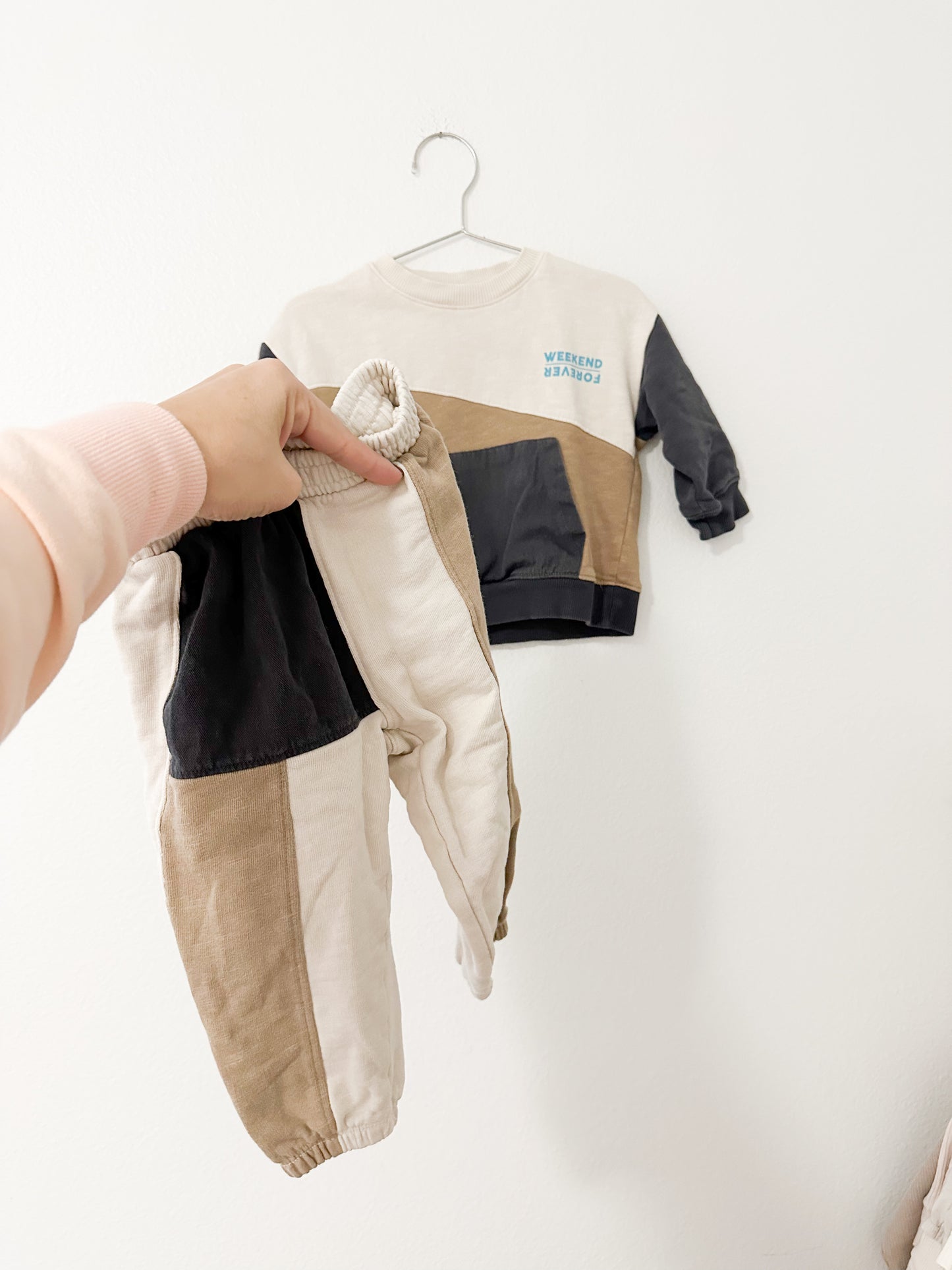 Zara color block set (12/18)