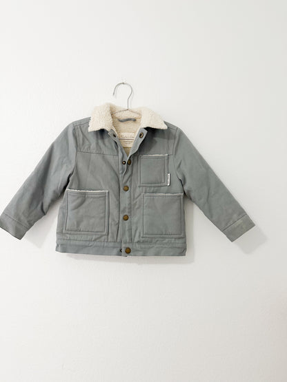 Rylee + Cru Sherpa collar coat (2/3T)