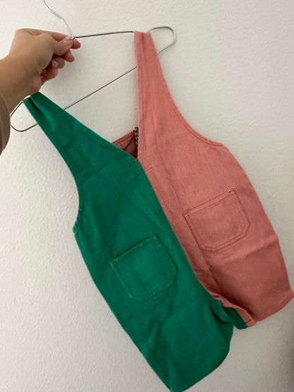Goldie + Ace Burton colorblock overalls || 3T