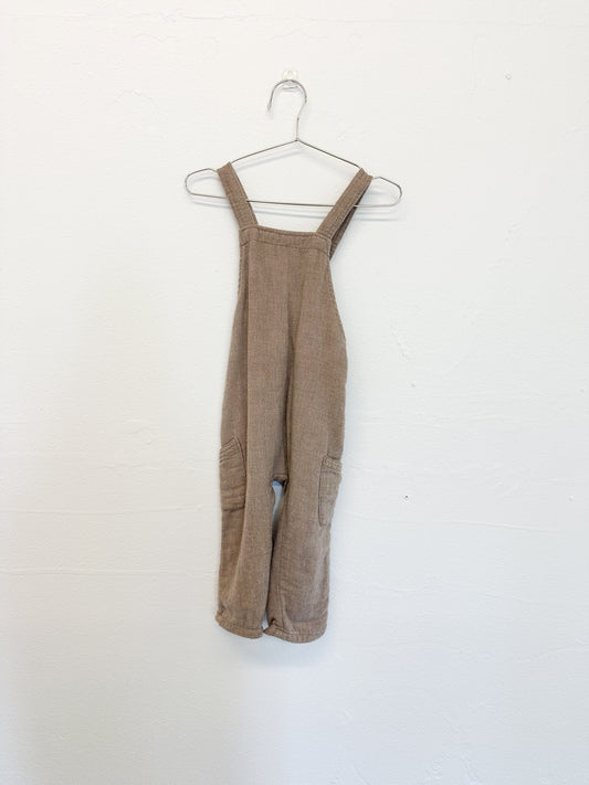 Zara tan overalls ||18/24