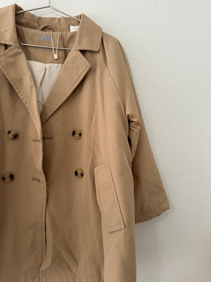 Zara beige trench coat (4/5)