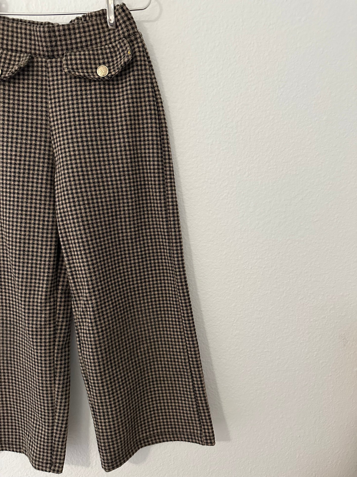 Zara plaid wide leg pants || size 7