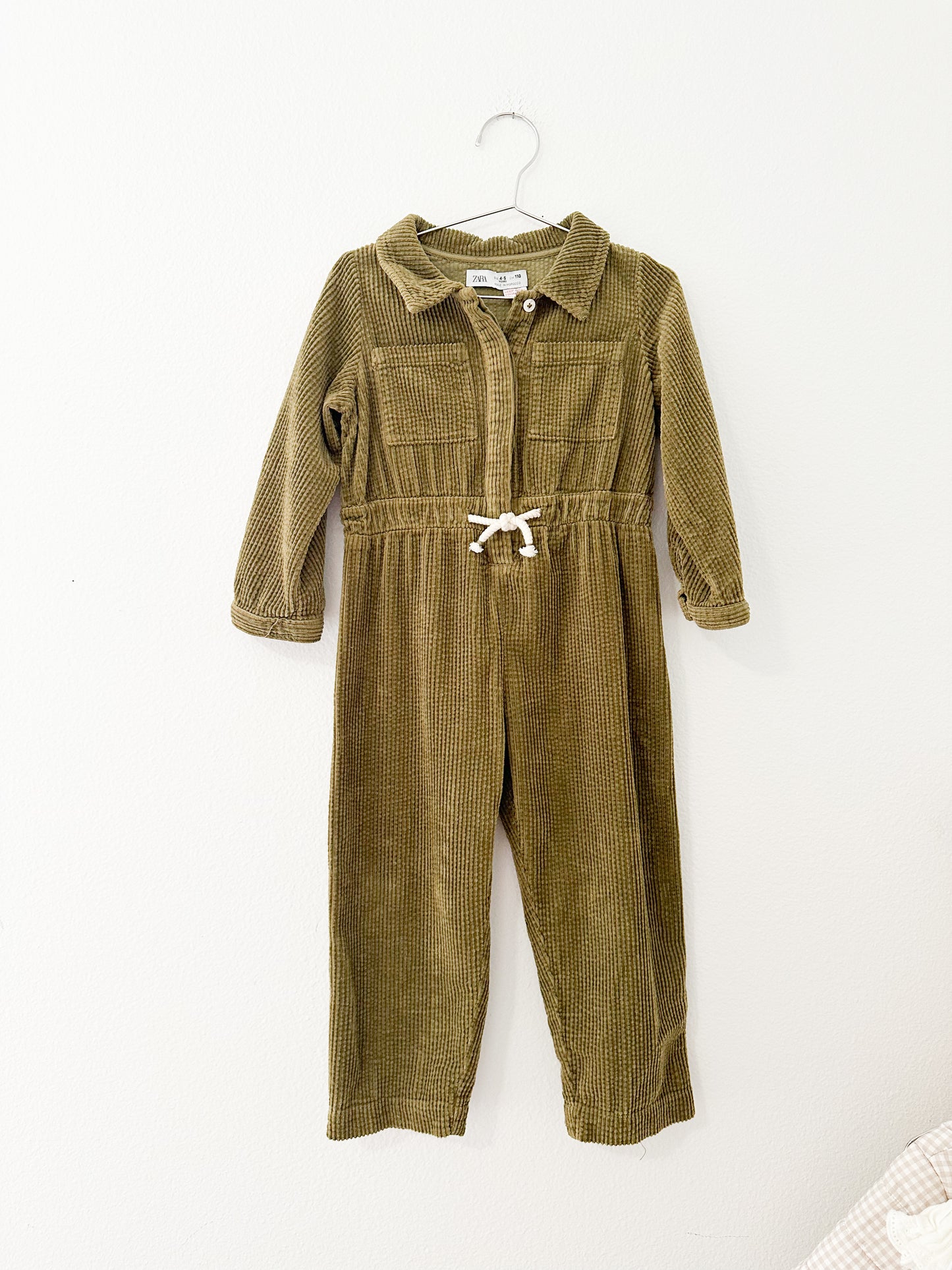 Zara corduroy jumpsuit || 4/5
