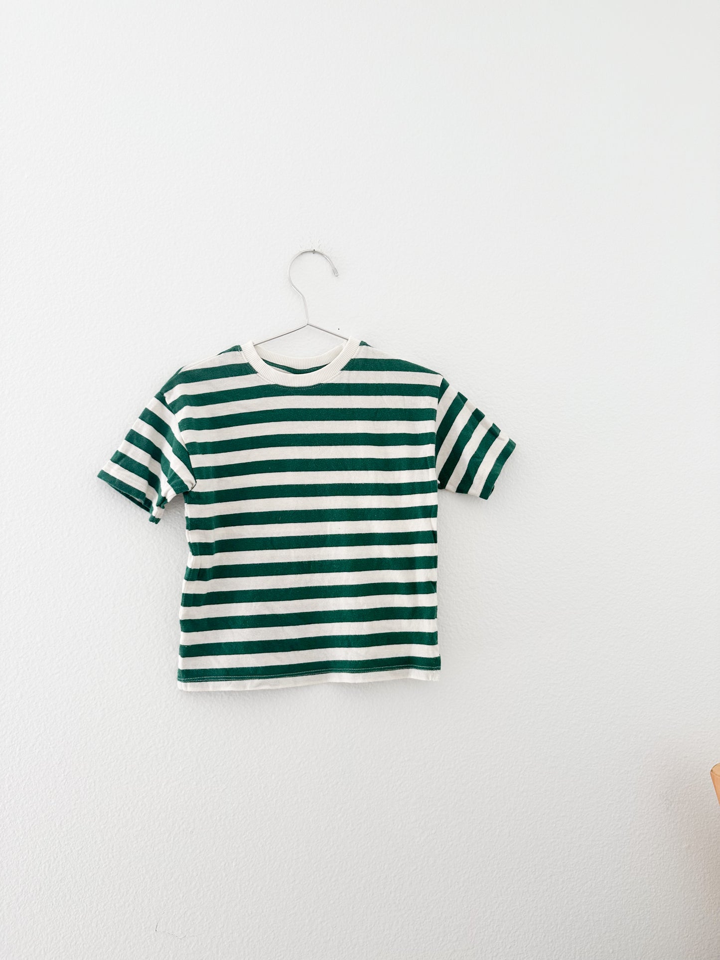 Zara green striped tee (2/3T)