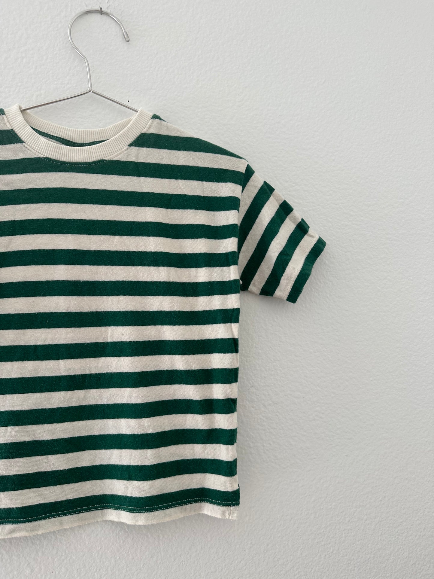 Zara green striped tee (2/3T)