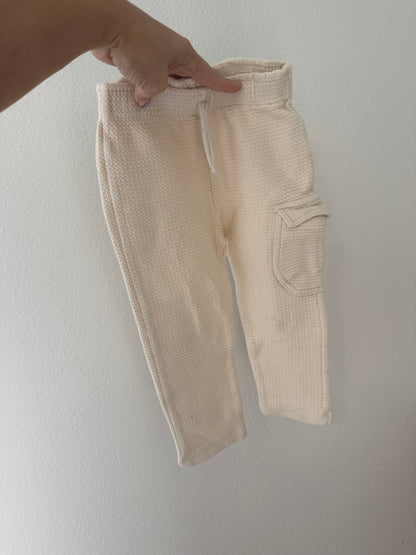 Zara waffle cargo pants|| 3/4
