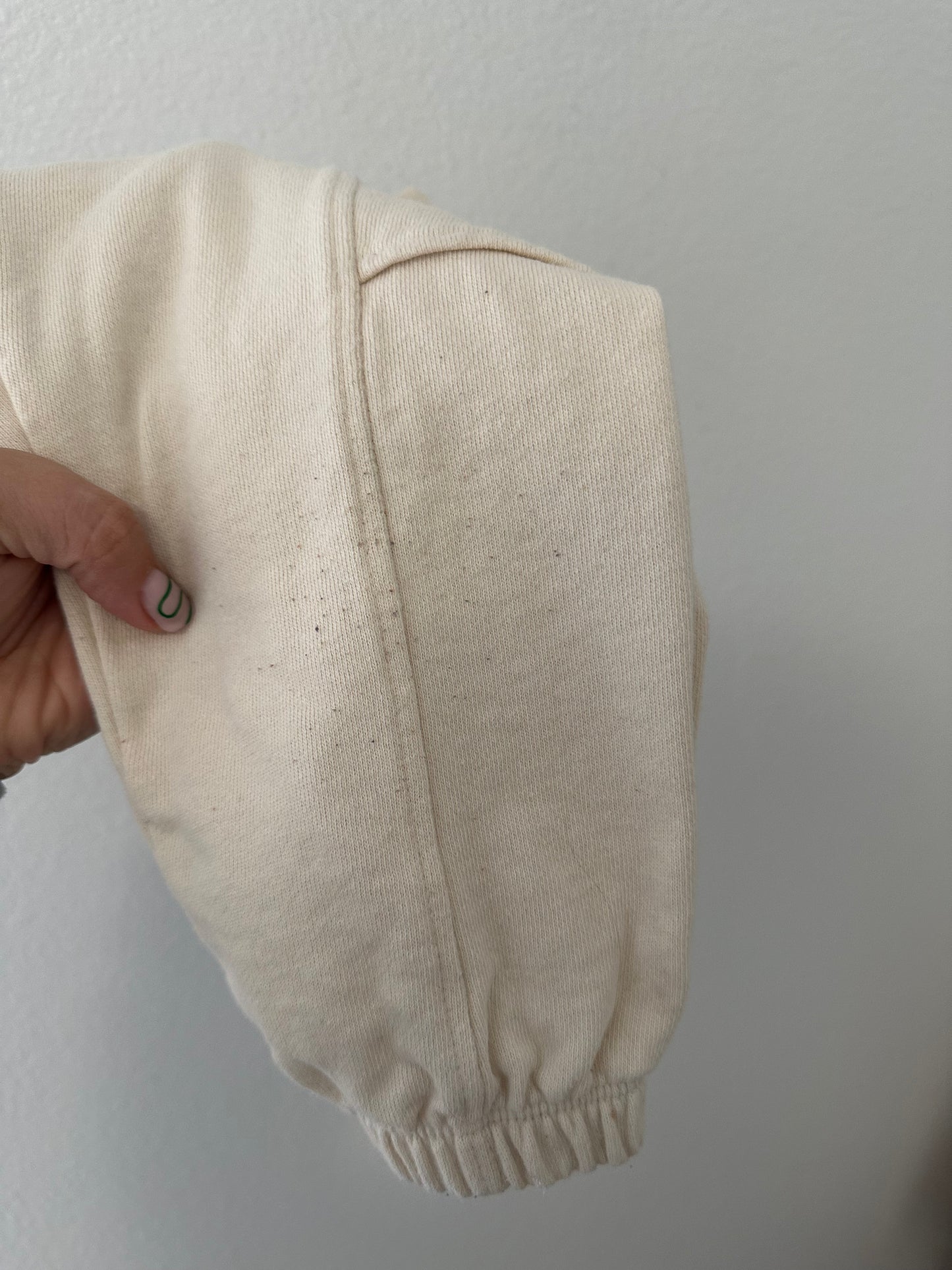 Zara white cargo pants || 2/3