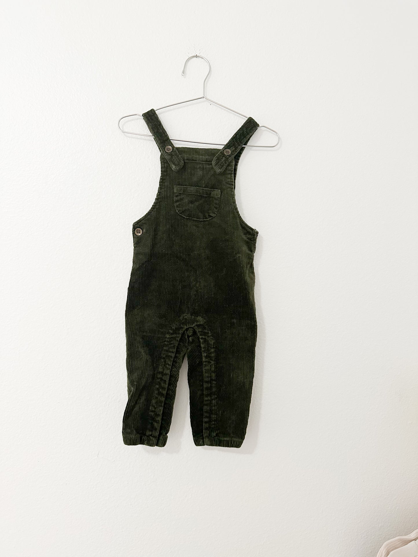 Rylee + Cru corduroy forest green overalls (l2/18)