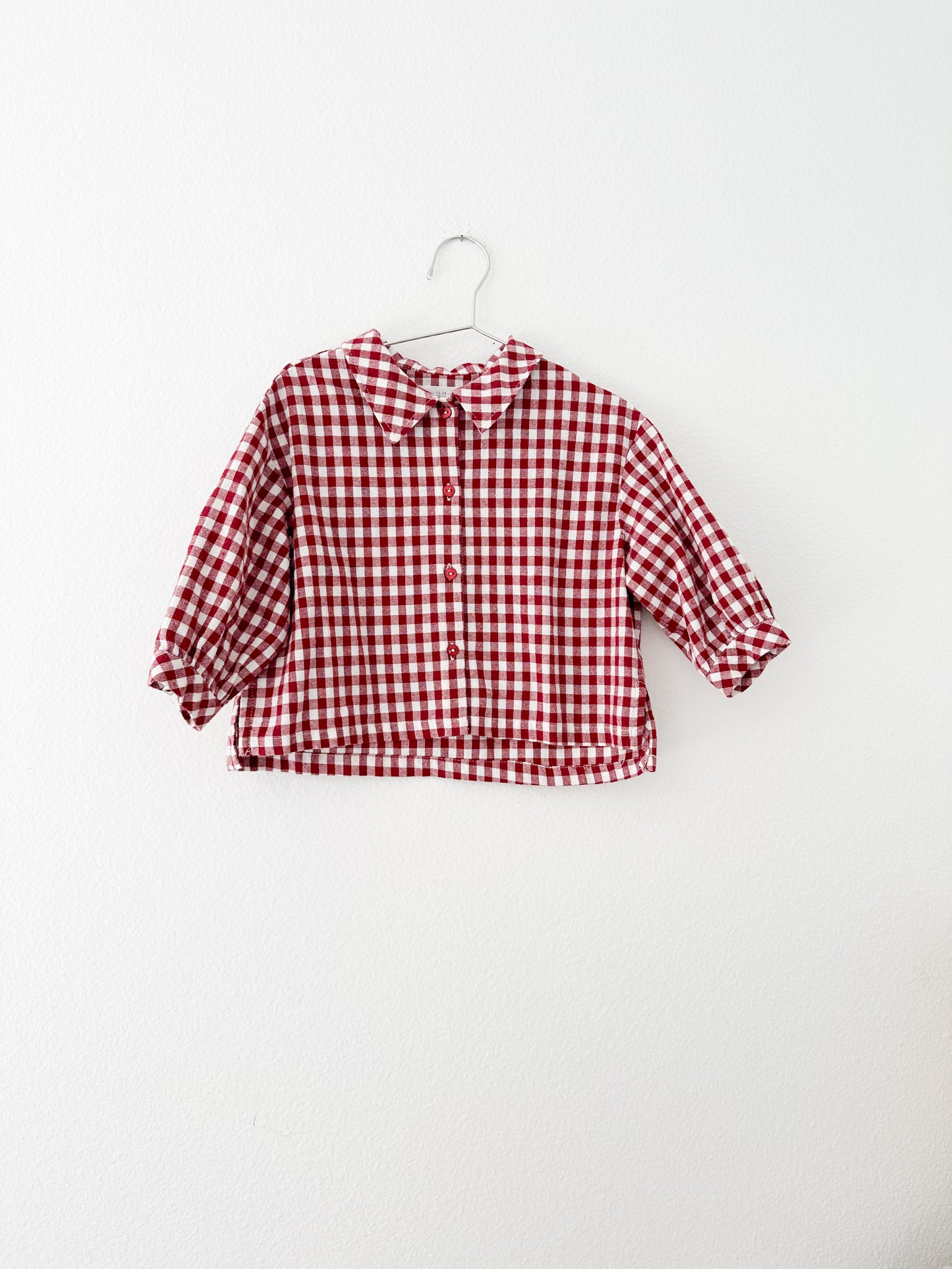 Zara gingham collared blouse (18/24)