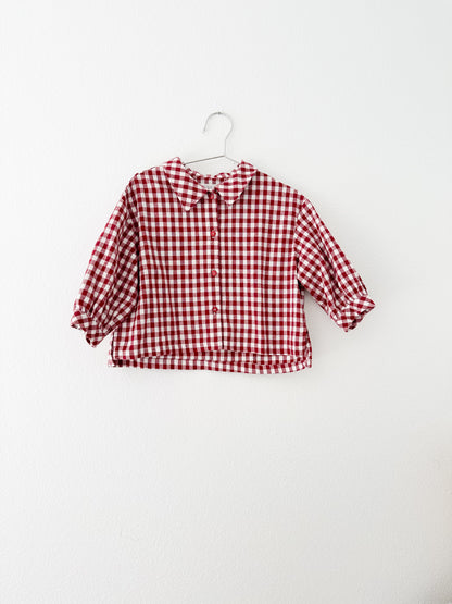 Zara gingham collared blouse (18/24)