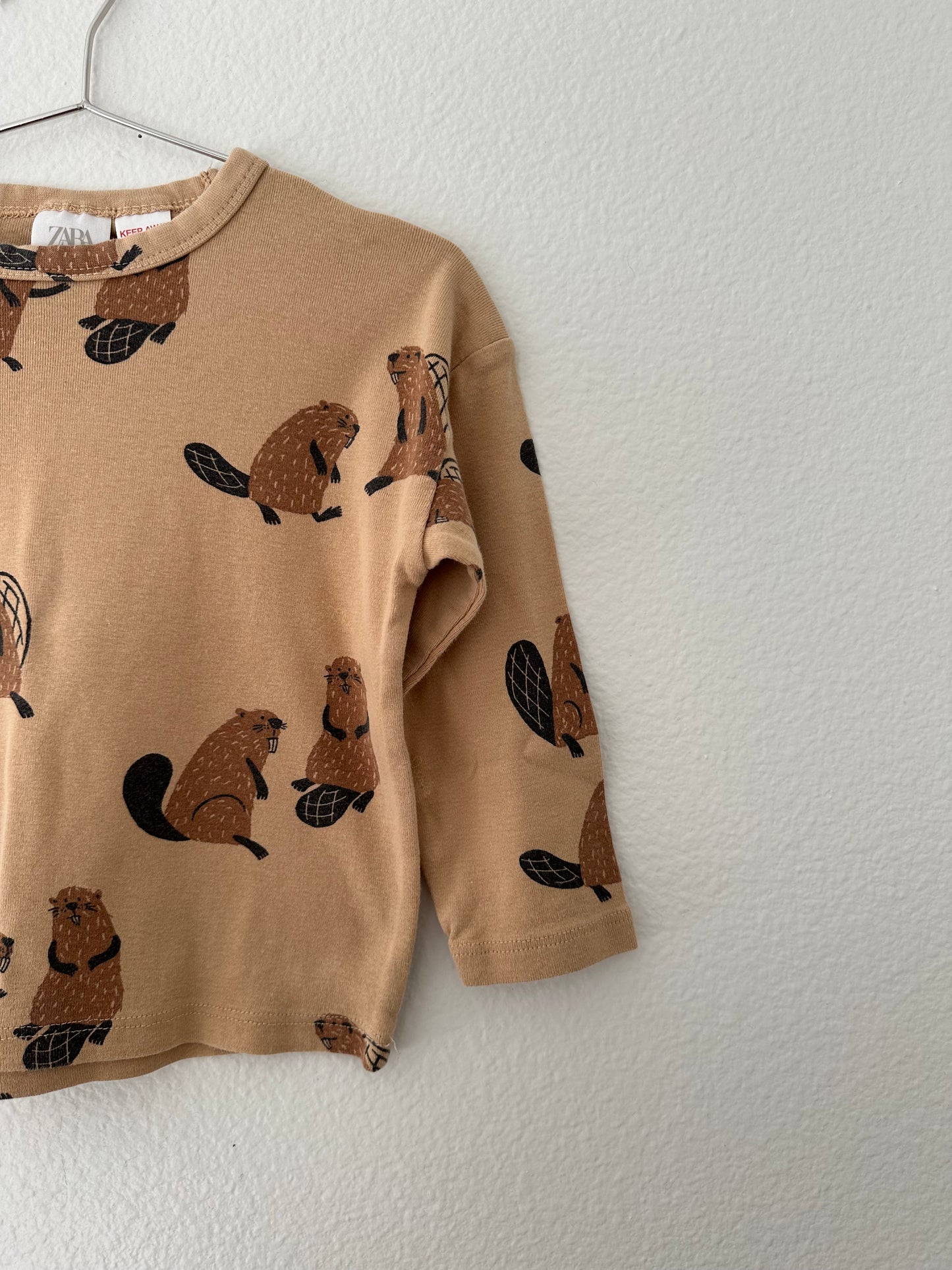 Zara squirrel print long sleeve (2/3)