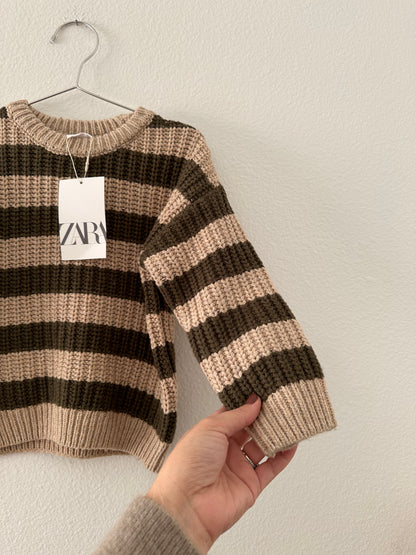 Zara striped knit sweater (3/4)