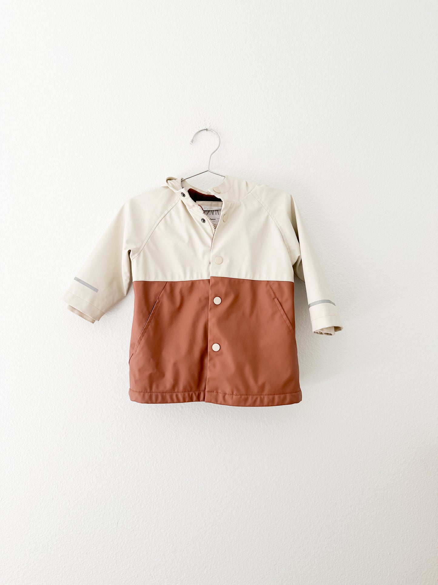 Zara color block raincoat (9/12)