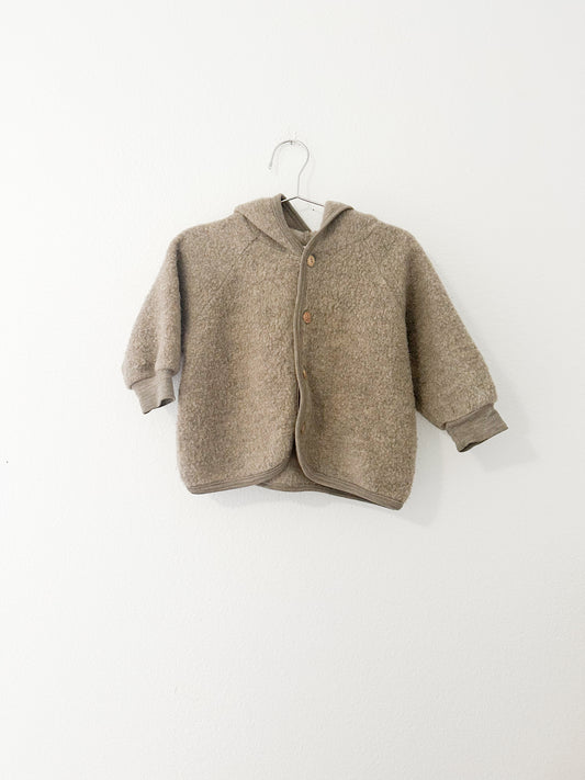 Engel 100% wool fleece jacket || 9/12