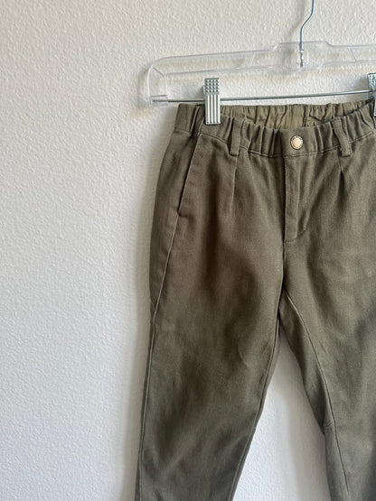 Rylee + Cru olive bottoms (4/5Y)