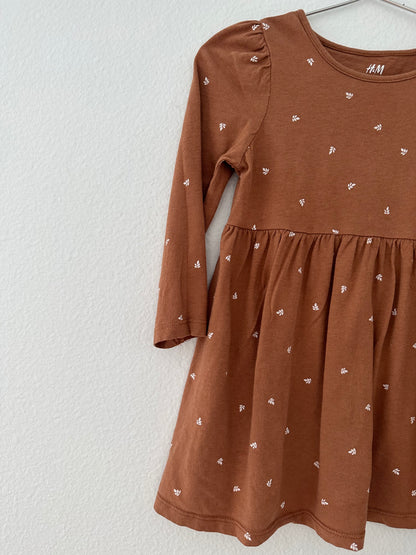 H&M leaf print dress (3/4T)