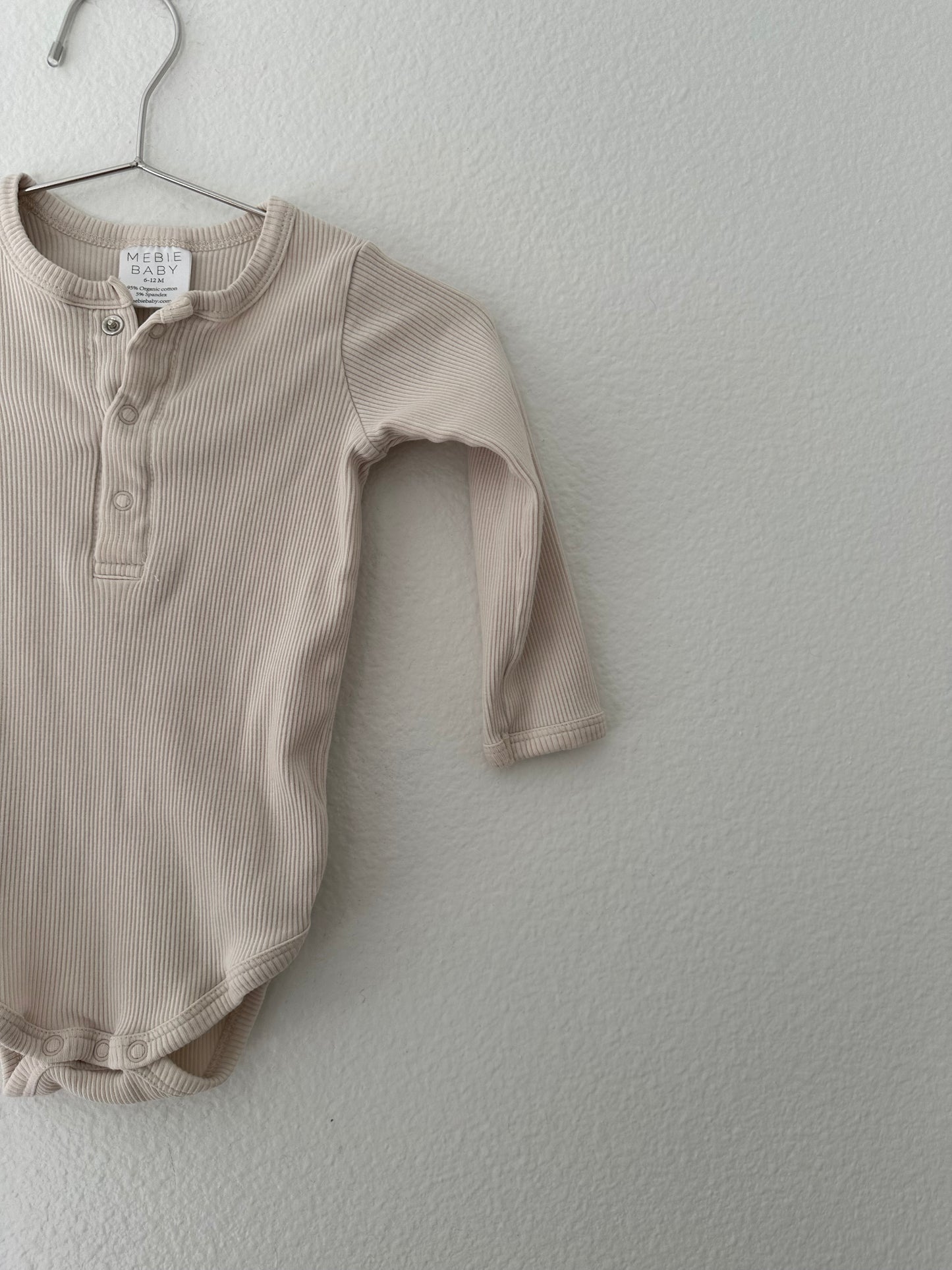Mebie baby ribbed bodysuit (6/12)